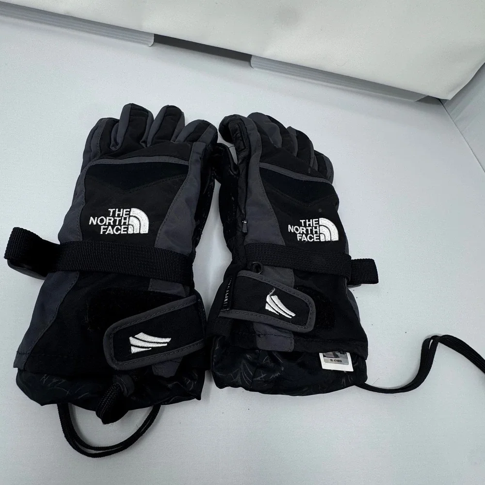 The North Face HyVent Banshee Gloves Mens Large Black Grey Insulated Winter Ski